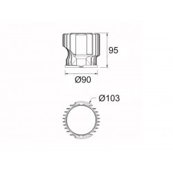 Foco Empotrar 33W PROLUX Chip Led CREE, driver Tridonic