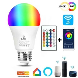 Bombilla LED E27, 10W, RGB+CCT WiFi