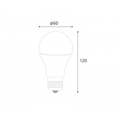 Bombilla LED E27, 10W, RGB+CCT WiFi + mando a distancia