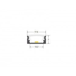 Barra LED Profresh PR2 Chip OSRAM, DC24V, 11W, 100cm, Pescaderías