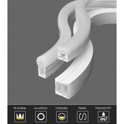 Led NEON Flex, 25*15mm, DC24V, 240Led/m, 5m