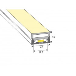 Led NEON Flex, 25*15mm, DC24V, 240Led/m, 5m