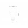 Bombilla LED E27, 240º, 9W