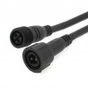 Cable extensión 2 Pinx1mm, 100cm, IP67, negro