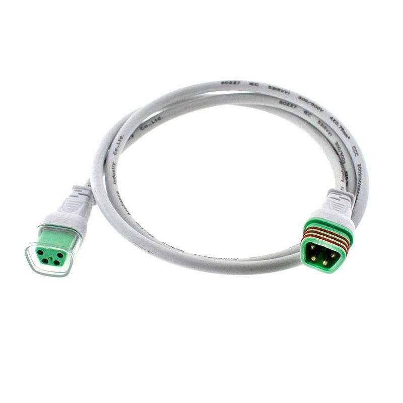 Cable extensión 4 Pinx0,5mm, 100cm, IP66, blanco