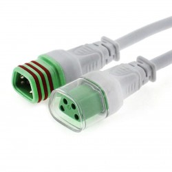 Cable extensión 4 Pinx0,5mm, 100cm, IP66, blanco