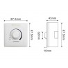 Regulador Dimmer LED + mando IR 200W, 0-10V