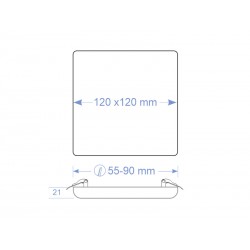 Downlight Led MARAK Frameless 18W Ajustable