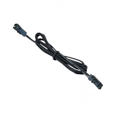 Cable alargador con conectores rápidos 2 Pin, 1m, negro