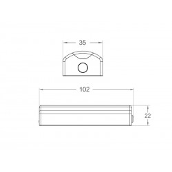 Spot Led ZOR con sensor PIR y batería recargable para armarios y cajones