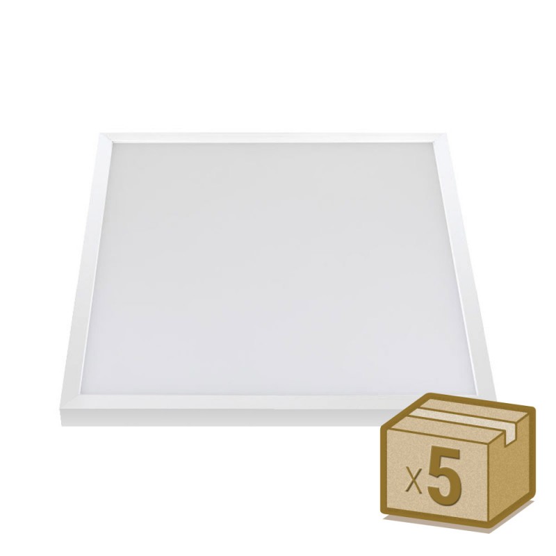 Pack 5 x Plafones Led 40W Chipled Osram, 60x60 cm