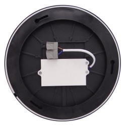 Plafón led, Ø 230mm, 24W, regulable, negro