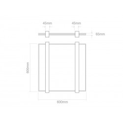 FUSTA RUUT PANELED Herrajes para panel 60x60cm