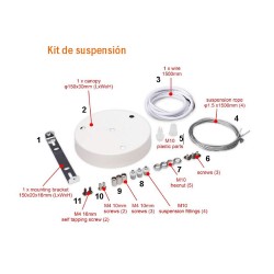 Kit de suspensión Kramfor BIG Plafón blanco