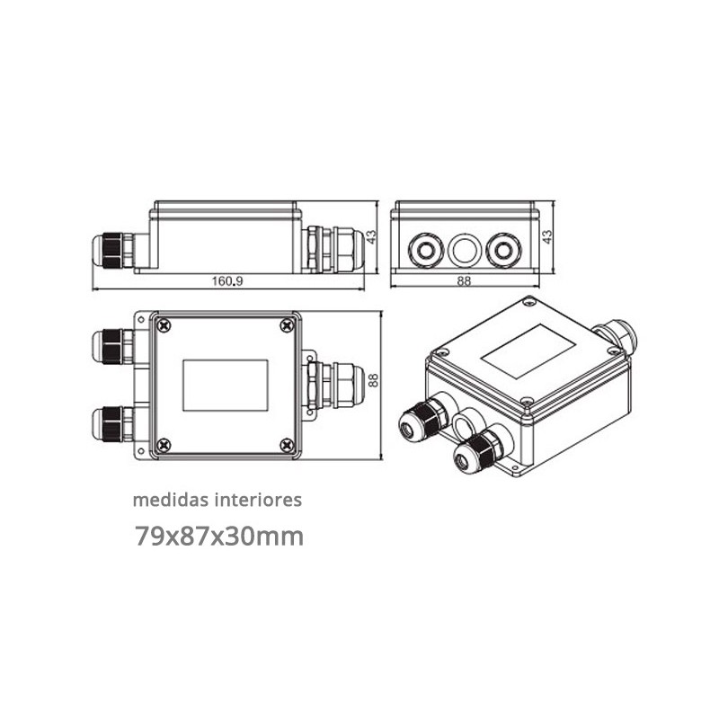 Caja Estanca Ip Para Conexiones