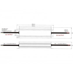 Fuente de alimentación IP67, DC24V/150W/6,25A