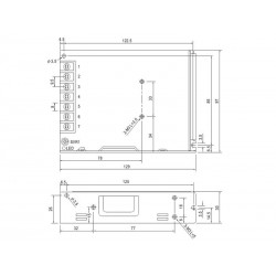 Fuente de alimentación 12V/100W/8,5A Mean Well LRS-100-12