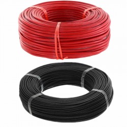 Cable anticalórico silicona 1x0,75mm, 1m, rojo