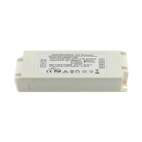 LED Driver TUV DC27-42V/55W/1300mA, Regulable 0-10V