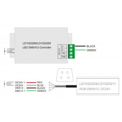 Cable de conexión T para proyector lineal, 100cm, IP67, negro