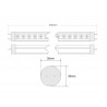 Pack 30 Tubos LED T8 SMD2835 Cristal - 10W - 60cm, Conexión un Lateral