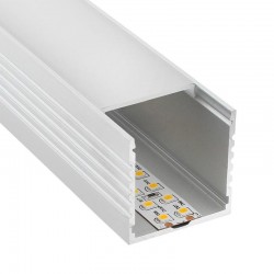 KIT - Perfil aluminio VART para tiras LED, 1 metro