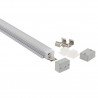 Perfil aluminio KOR para tiras LED, 1 metro, IP67