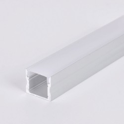 KIT - Perfil aluminio SATO para tiras LED, 2 metros