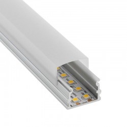 KIT - Perfil aluminio BOLL para tiras LED, 2 metros