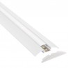 KIT - Perfil aluminio TREND para tiras LED, 2 metros, blanco