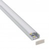 KIT - Perfil aluminio BARLIS para tiras LED, 1 metro