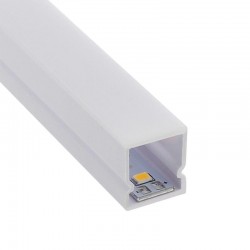 KIT - Perfil plástico CUB IP68 para tiras LED, 2 metros