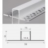 KIT Perfil arquitectónico aluminio RIKER 1 metro