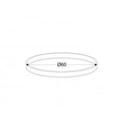 KIT - Perfil aluminio circular RING, Ø600mm, blanco