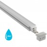 Perfil aluminio KOR IN para tiras LED, 1 metro, IP67