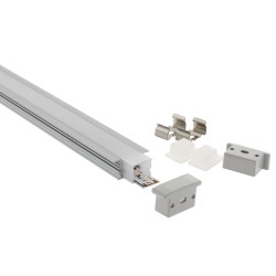 Perfil aluminio KOR IN para tiras LED, 1 metro, IP67