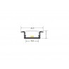 KIT - Perfil aluminio KOBE PRESS para tiras LED, 1 metro