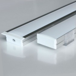 KIT - Perfil aluminio KOBE BIG para tiras LED, 1 metro